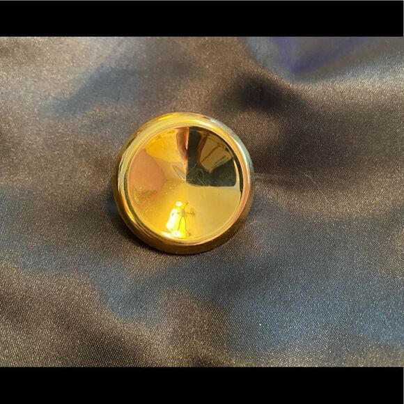 Vintage 70s Gold Tone Brooch and Scarf Clip - Picture 1 of 5